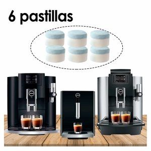 Pastillas de limpieza de 2 fases  Cafeteras JURA x6