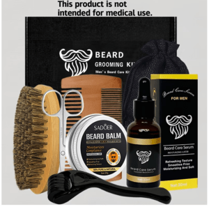 Kit Cuidado de Barba con Caja de Regalo de Madera x1