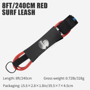 Correa de surf de 2.40m, correa de tabla de surf premium, shortboard, SUP